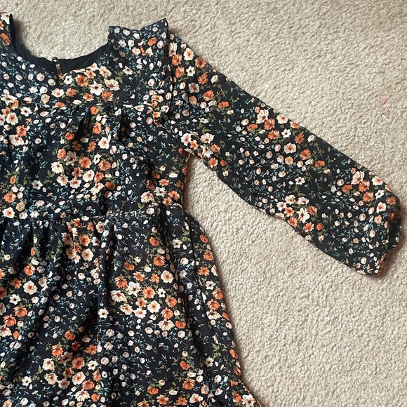 Hayden Girl gorgeous fall floral tiered dress-Girls size small-EUC - Picture 1 of 16